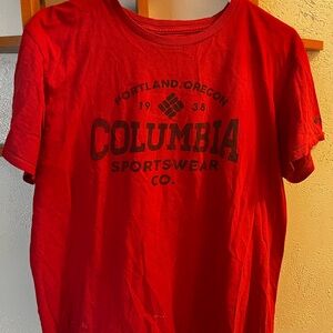 Columbia Red Sportswear Tee
